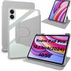 Lemxiee Cover per Xiaomi Redmi Pad Pro & POCO Pad 12.1" Case,Custodia in pelle PU + Acrilico trasparente per supporto rotante & Slot per penna