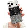 LCHULLE Custodia Glitter Compatibile con iPhone 17 Pro Max(6.9 Pollici) Cover Trasparente Ragazza Custodia Glitter Clear Case TPU Bumper Silicone Cover per iPhone 17 Pro Max Nero