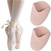 Guduling 1 paio di protezioni per le dita dei piedi per scarpe da balletto, 8,9 x 1,6 cm, morbide coperture per i piedi per ballerine, si adattano al piede, allevia le dita (colore pelle)