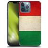 Head Case Designs Italy Italian Italia Calcio Bandiere Vintage Custodia Cover Dura per Parte Posteriore Compatibile con Apple iPhone 13 PRO Max