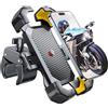 JOYROOM 2025 Supporto Telefono Bicicletta, [1s Blocco][100mph Militare Antivibrante] Porta Cellulare Moto, [5s Installazione] Universale Manubrio Holder per iPhone 17/Samsung S25, 4,7-7 Phone-Giallo