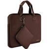 HSEOK 13-13,5 Pollici Custodia Borsa per Laptop con Manici portatile, Neoprene Elastico Impermeabile Sleeve per MacBook Air/Pro M1 M2 13-13,3, Surface Laptop 13,5, Borsa con Piccolo Caso，Caffè