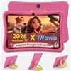 DigiLand Android 15 Tablet Bambini 10 Pollici,6GB RAM + 64GB ROM (espandibile),Controllo Parentale,App Bambini Preinstallate, Doppia Fotocamera, con Custodia Protettiva (Caricabatterie non incluso)