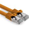 freiwerk 1 cavo di rete CAT.7, 5 m, colore: arancione, S-FTP LSZH PIMF 10 GB s RJ45 maschio Cat6a