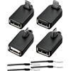 YANBORONSN Adattatore OTG Micro USB,480 Mbps,angolato a 90 gradi da Micro USB maschio a USB femmina per Fire TV Stick, telefono,tablet, fotocamera,espansione di archiviazione esterna (confezione da 4)