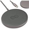 dreem Caricatore wireless magnetico Dreem Empower - Compatibile con MagSafe per iPhone 17/16/15/14/13/12 e dispositivi certificati Qi - Pelle vegana premium [GRIGIO]