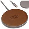 dreem Caricatore wireless magnetico Dreem Empower - Compatibile con MagSafe per iPhone 17/16/15/14/13/12 e dispositivi certificati Qi - Pelle vegana premium [CIOCCOLATO]