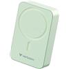 Verbatim Charge 'n' Go Essentials MagSafe 20.000 mAh 15 W magnetico, PD 20 W, funzione di ricarica rapida con indicatore LED per iPhone 16/15/14/13/12 Pro/Pro Max, incluso cavo USB-C a USB-C, verde