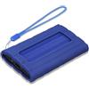 Lacdo Silicone Custodia Hard Disk Esterno per Samsung T7 Shield Portable SSD 1TB 2TB 4TB Unità Esterna a Stato Solido, Cover Protettiva in Silicone Morbido per SSD T7 Shield, con Cordino, Blu