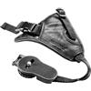 Mantona First Class Leder-Handschlaufe/Handgriff (mit Klickverschluss), Schwarz, 43g