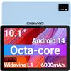 DigiLand Tablet 10 Pollici Android Octa-Core Processore,OTG, 10GB+64GB+TF Expansion,Split-Screen,WiFi 6,BT5.0, doppia fotocamera 5MP+8MP,6000mAh,Widevine L1(Caricabatterie non incluso) (Blu)