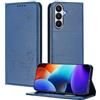 XINYEXIN Custodia per Samsung Galaxy S26 5G, Cover a Libro in Pelle PU con Blocco RFID, Slot per Carte, Supporto, Protezione Completa Antiurto - Blu
