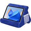 VETOLAKA Supporto per tablet a forma di triangolo, con custodia, mini supporto per computer, supporto per lettura, supporto per libro, supporto per telefono iPad, lettore elettronico, smartphone, blu