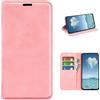 COQUE Custodia Realme 9 PRO Plus Shell, Custodia Sottile in Pelle Ultrasottile Flip Cover con Slot per schede Custodia in Pelle per Realme 9 PRO Plus-Rosa