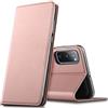 Verco case per Samsung Galaxy S20 FE Cover, Custodia a Libro Pelle PU per Samsung S20 FE Booklet Protettiva [magnetica integrata], Rosa