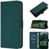 CASEONJAN Cover per Samsung Galaxy A14 4G/5G, Custodia a Portafoglio Cover a Libro in Pelle PU [Slot per Schede], Flip Caso Antiurto Case per Samsung A14 4G/5G (Verde)