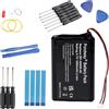 PONDWAY Batteria di ricambio GPS da 1800 mAh, 3,7 V, compatibile con Garmin ZUMO 340 lm, 350 lm, 390 lm, 361-00059-00 GPS, sistema di navigazione GPS Sat NAV batteria ricaricabile ai polimeri di litio