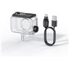XTU Custodia Impermeabile con Cavo di Ricarica per Action Camera S7Pro/S7Promax, Alloggiamento Subacqueo Trasparente per Immersioni, Surf e Uso in Pioggia