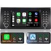THIHPHOATLI Autoradio per BMW Serie 5 E39 1995-2003,con Sistema Linux & Display IPS 7,CarPlay Wireless e Android Auto Integrati,Comandi al volante originali,Bluetooth 5.0,RDS AM/FM,USB,EQ/DSP & Alta Potenza