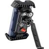 Grefay Supporto per cellulare da moto, doppia ammortizzazione delle vibrazioni, universale, per specchietto retrovisore, rotazione a 360°, per smartphone da 5,1 a 6,8 pollici