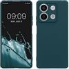 kwmobile Custodia Compatibile con Xiaomi Redmi Note 13 5G Cover - Back Case per Smartphone in Silicone TPU - Protezione Gommata - petrolio matt
