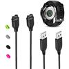 VFAN Cavo di ricarica USB per Garmin Fenix 5/5S/5X, Forerunner 935, Approach S60, X10, S10/Quatix 5,5 Zaffiro/Vivoactive 3/Vivosport/D2