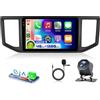 VECHTEL 4G&128G 10.1 Autoradio per VW Crafter 2017-2021 con Carplay Android Auto Wireless Android 15,Bluetooth RDS/FM Radio,Wi-Fi GPS Navi,Telecamera posteriore AHD