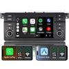 THIHPHOATLI Autoradio per BMW Serie 3 E46 1998-2005,con Sistema Linux & Display IPS 7,CarPlay Wireless e Android Auto Integrati,Comandi al volante originali,Bluetooth 5.0,RDS AM/FM,USB,EQ/DSP & Alta Potenza