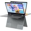 BMAX PC Portatile Intel N150 Notebook 14 Pollici 2 in 1 Touchscreen Computer Portatile 16GB RAM 512GB SSD Win 11 Tastiera Retroilluminata USB 3,2, Type C, BT5.0, Film per Tastiera Italiana