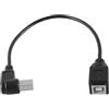 Orivin Cavo di prolunga per porta di stampa USB-B, tipo USB Bt Urn, angolo di 90 gradi a sinistra, cavo corto da 25 cm, maschio per stampante, scanner, fax e altro.
