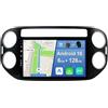 YUNTX [6GB+128GB] Android 15 Autoradio per VW Tiguan 2009-2017-[Incorporato Carplay/Android Auto/DSP/GPS]-9 pollice IPS Touch Screen-Camera+MIC Incluso-DAB/Mirror Link/Bluetooth 5.0