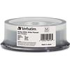 Verbatim 98900 M-disc BD-R 25GB 4X con superficie di marca, 5 pezzi Thermal BDXL 100GB 25-dischi bianco