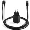 SHAWOROCE Adattatore di ricarica con cavo Y compatibile con Motorola Talkabout T62 T72 T82 T82 Extreme T92 H2O Radio Doppia Micro USB Power Alimentatore di rete PMPN4204AR PMPN4214AR