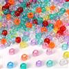 PPGGOPP Perline Glitterate per Pony 1000 Pezzi perle per braccialetti Perline colorate,Kit Braccialetti Fai Da Te per Braccialetti, per la Creazione di Gioielli, Collane, Bracciali (B)