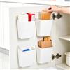 Gangyumaoyi 4 Pz Organizer Cucina, Organizer Sottolavello Cucinas, Scatole Portaoggetti da Appendere Autoadesive per Organizzatore Cucina Bagno Ante di Mobili
