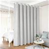 ISOISL Dividere spazi senza forare, asta per tende regolabile in altezza e larghezza, divisorio indipendente senza tenda, L 70-177 cm x A 122-305 cm, protezione della privacy per soggiorno, camera da letto e
