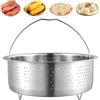 Ortviai Cestello per Cottura A Vapore in Acciaio Inox 304, Inserto A Vapore per Pentola 20 Cm, per Colino per Pentole, Pentole, Pentole, Pentola A Pressione, Stufare Verdure, Frutta, Uova