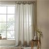 Pineapple Elephant Zanzibar - Tenda a pannello in voile a righe, 140 x 229 cm, colore: Grigio