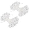 PATIKIL 2.5mm Doppie Teste Stame di Fiore 680pz Stame di Fiori Artificiali Pistillo Stame Floreale Perlato Opaco per Decorazioni Natalizie Fai da Te Carte Auguri Matrimonio Bianco