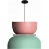 CHUNGYANG Lampade A Sospensione Con Base E27, Lampadario Dal Design Danese Creativo Semplice E Moderno, Paralume In Metallo Colorato, Lampada A Sospensione A Soffitto Artigianale Decorativa, Per Isola