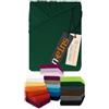 npluseins Lenzuolo con angoli classico in jersey - tanti colori e misure - 100% cotone 159.192, 80-90 x 190 cm, verde scuro