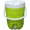 COSE DA CASA Thermos Borraccia Termica 9 Litri con Rubinetto e Maniglia Contenitore Frigo Acqua in Plastica Bocca Larga Tappo e Contenitore Porta Oggetti - 3 Colori Disponibili (verde)