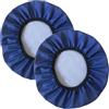 SWJ-swjssb 2 Pezzi Copri Sgabello Pouf Da Bar Rotondo Impermeabile Pelle PU Copriseduta Sedie Fodera Per Sedia Cuscino Coprisgabello Da Bar Fodera Sgabello Rotondo(Blue,40x40 cm Set Of 2)