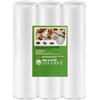 NEXROLA 3 sacchetti sottovuoto Vakuumierbeutel, Vakuumbeutel Lebensmittel, Profi Folienrollen BPA-frei, rotoli sottovuoto per tutte le apparecchiature sottovuoto (30 x 500 cm)