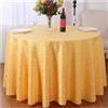 CIEEIN CIEHT Poliestere Tovaglia Rotonda Diametro 160cm-320cm Hotel Ristoranti Eventi Feste Copritavolo Resistente Lavabile in Lavatrice Giallo diametro 160 cm
