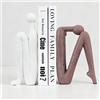 FARYODI Fermalibri decorativi per libri pesanti, fermalibri in resina artistica a forma di pensatore, decorazione per fermalibri, home office, scrivania, soggiorno, studio, scaffali creativi