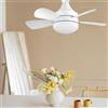 LYEAA Mini Ventilatore da Soffitto con Luce LED 5 Pale Ventilatore da Soffitto Moderno Dimmerabile Piccolo Ventilatore da Soffitto 3 Velocità for Portico Ufficio Garage Ristorante (50W)