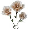Sempoda Fiori Giganti per Decorazione, Fiori Giganti da 1,5 M con Steli e Supporti, Grande Fiore Artificiale per Fondale, Fiori Primaverili Artificiali per Sfondo di Feste di Matrimonio,