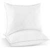 UNIKOME cuscino in piuma d'oca 80x80cm, set di 2 d'oca e piumino cuscino, tessuto in cotone organico al 100%, lavabile in lavatrice, Oeko-TEX