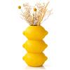 Generico Vaso Decorativo Limone - Vaso da Fiori Mediterraneo per Fiori Secchi, Centrotavola Elegante Stile Costiera Amalfitana per Cucina, Tavolo, Soggiorno, Mensola e Ufficio - Home Decor Italiano Premium